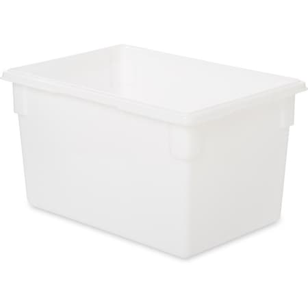 Rubbermaid Commercial Food Box, Plastic, 21-1/2 Gal Cap, 26"x18"x15", White RCP3501WHI